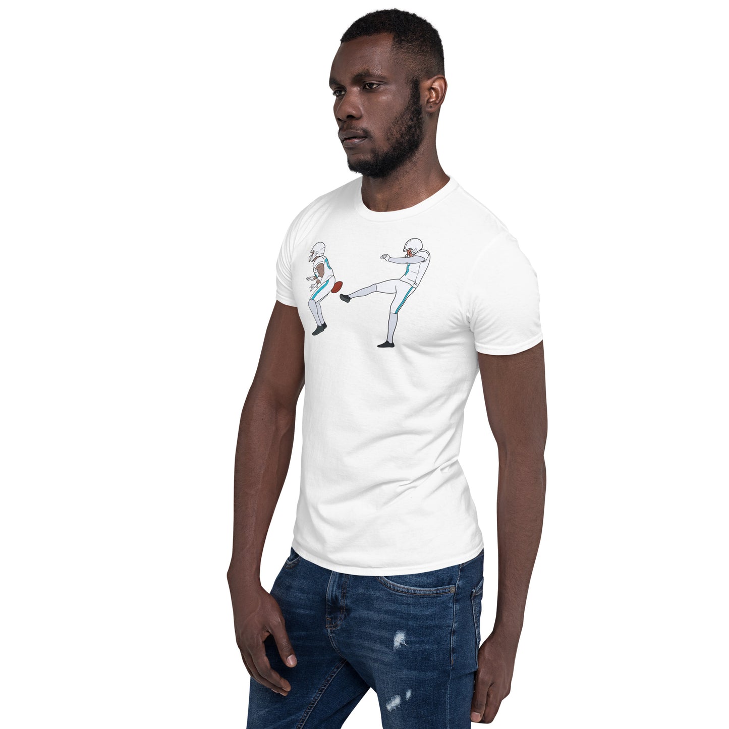 Butt Punt Short-Sleeve Unisex White T-Shirt