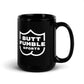 Butt Fumble Sports Black Mug