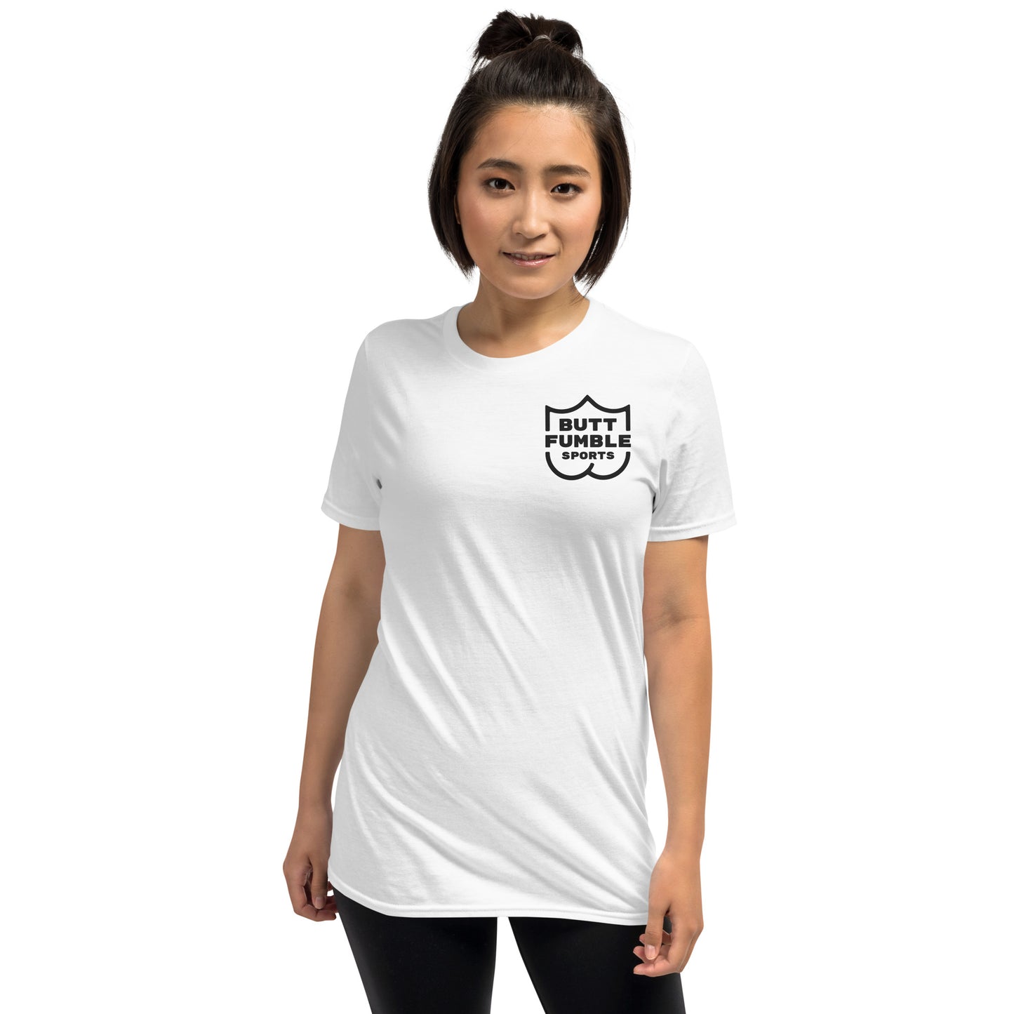 Butt Fumble Sports Short-Sleeve Unisex White T-Shirt